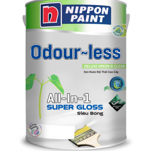 Sơn Nội Thất Nippon Odour less All-in-one Siêu Bóng