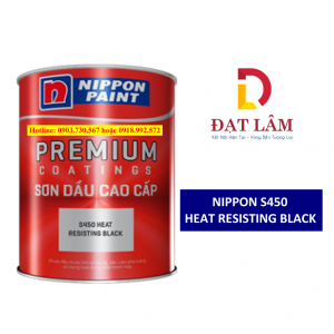 Sơn Chịu Nhiệt Nippon S450 Heat Resisting Black -5L