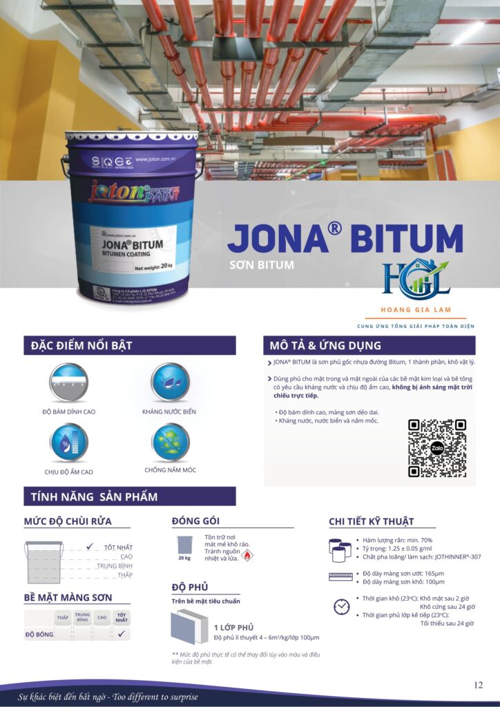 Sơn gốc nhựa đường Joton Jona Bitum