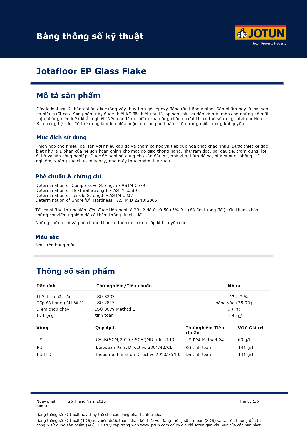 SƠN JOTUN JOTAFLOOR EP GLASS FLAKE – GIẢI PHÁP SƠN EPOXY VẢY THỦY TINH CHO SÀN CÔNG NGHIỆP