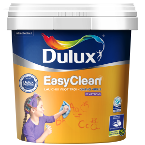 Dulux EasyClean Lau Chùi Vượt Trội Kháng Virus -Bóng