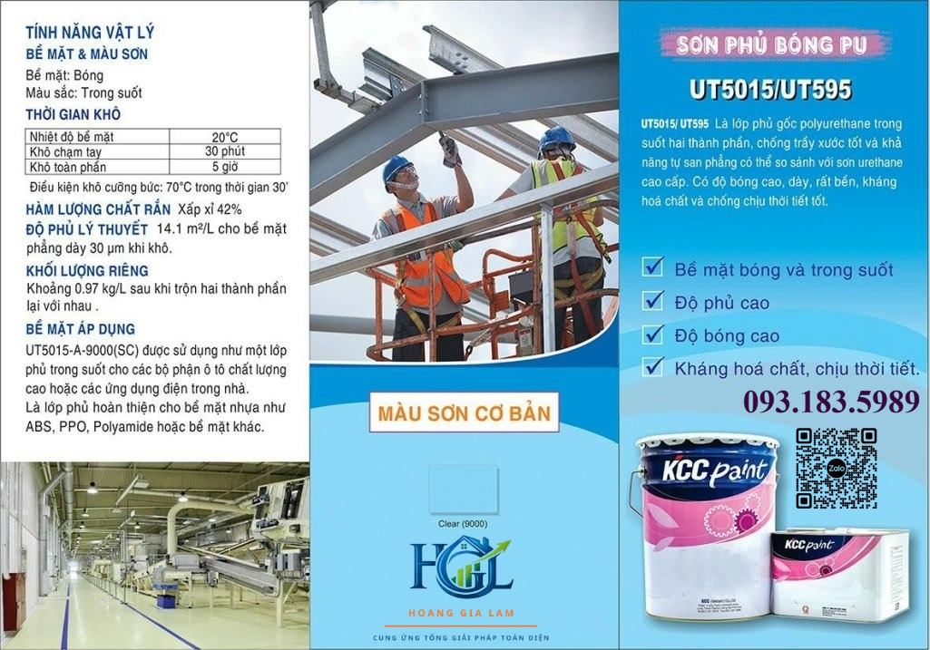 SƠN PHỦ BÓNG TRONG SUỐT UT595 