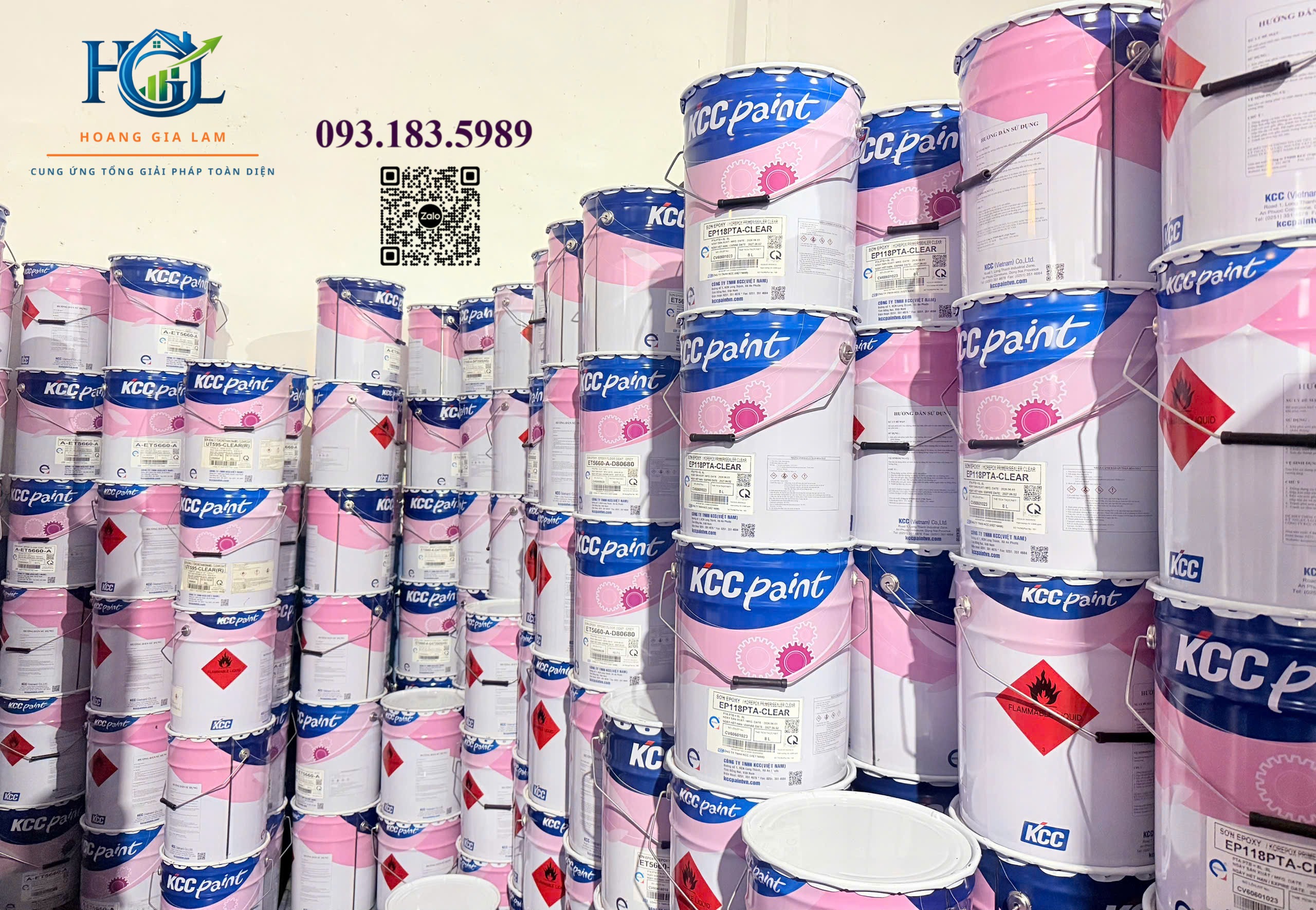 Sơn Sàn KCC Epoxy Cho Nhà Xưởng