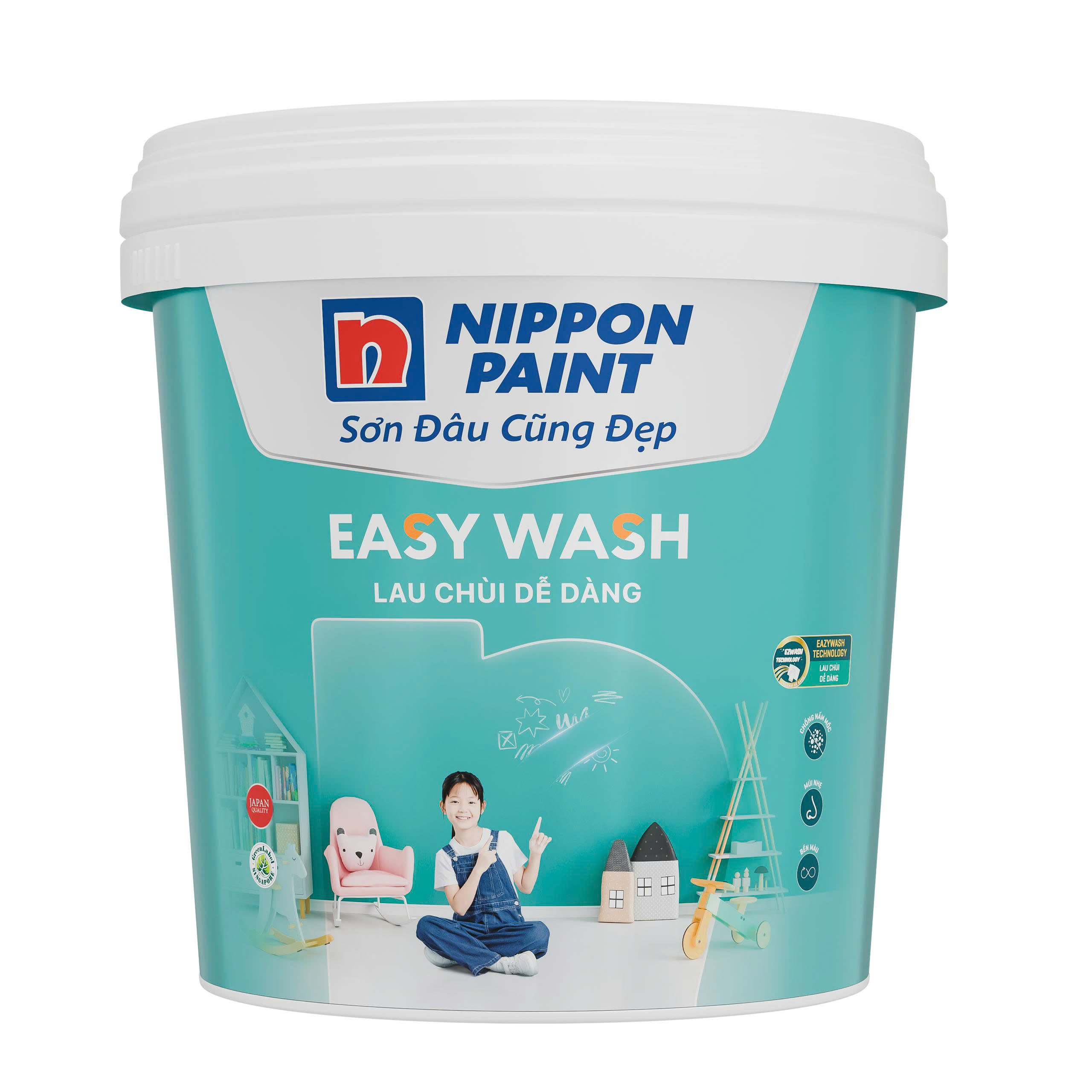 Sơn Nội Thất Nippon Easy Wash Lau Chùi