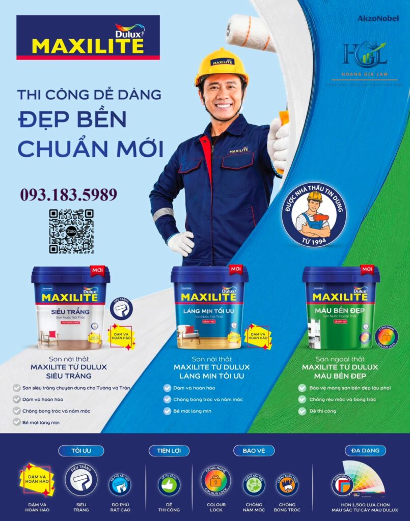 Sơn Nước Trong Nhà Maxilite Siêu Trắng